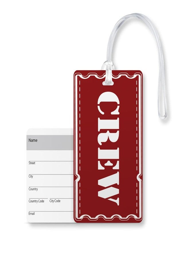 100yellow® Crew Luggage Tags, Bag Tag Travel Id Labels Tag for Baggage Suitcases Bags with Silicon- Ideal for Men/Women - Image 2